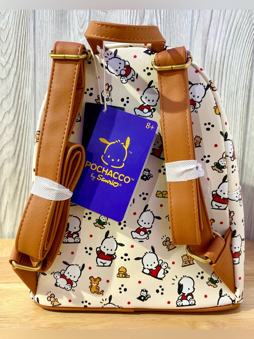 Loungefly Sanrio Pochacco All Over Print Mini Backpack NWT Cute Kawaii Bag